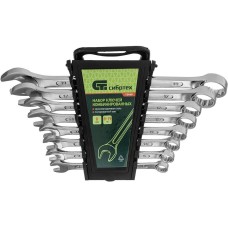 СИБРТЕХ Набор ключей комбинированных, 8-19 мм, CrV, 8 шт 15448