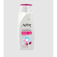 ACTIVE Шампунь укрепляющий, защита от выпадения волос CARE & BEAUTY. С корнем женьшеня, цветком гибискуса и витамином B6, 350 мл (512102056)