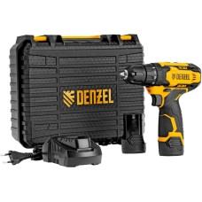 DENZEL Дрель-шуруповерт аккумуляторная CDQ-12, Li-Ion, 12 В 26106