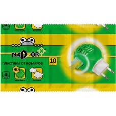 NADZOR Пластины от комаров, 10 шт, ITM003P