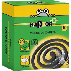 NADZOR Спирали от комаров, чёрные, 10 шт, ISM004B