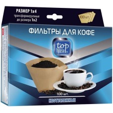 TOP HOUSE Фильтры для кофе неотбеленные, размер 