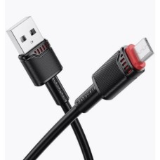 BOROFONE (6941991120725) BX110m USB 2.4A для micro USB - 1 м , черный