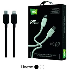 MORE CHOICE (4620202554734) K85ia USB 3.0A PD 27W для Lightning ng 8-pin - 1м , черный