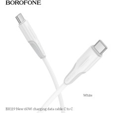 BOROFONE (6941991122026) BX119aa USB 3.0A PD 60W для Type-C Type-C 1м , белый
