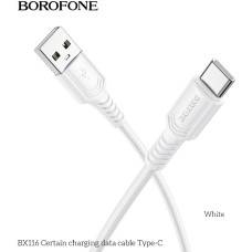 BOROFONE (6941991119811) BX116a USB 3.0A для Type-C - 1м , белый