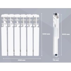 PROFI BI 500/80 B20 биметаллический6 секций 00-00025019