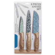 MALLONY Набор ножей с окрашенным лезвием в ножнах DIVO (овощной, универсальный, сантоку) (108293) MALLONY Набор ножей с окрашенным лезвием в ножнах DIVO (овощной, универсальный, сантоку) (108293)