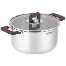 RONDELL Кастрюля 2.8л Stripes RDS-1637, нержавеющая сталь, с крышкой RONDELL Кастрюля 2.8л Stripes RDS-1637, нержавеющая сталь, с крышкой