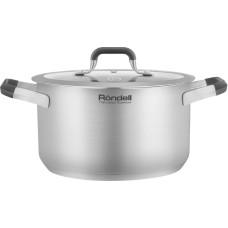 RONDELL Кастрюля Stolz RDS-1753 3.2л. d=20см (с крышкой) стальной RONDELL Кастрюля Stolz RDS-1753 3.2л. d=20см (с крышкой) стальной