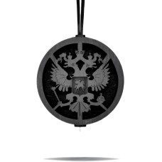 AROMA BAR подвеска ?Герб? в крафтовой упаковке с мини-брелоком в черном цвете 49343