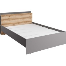 МЕБЕЛЬ-КОМПЛЕКС ЙОРК Кровать 1400*2000 Серый шифер/Дуб Делано