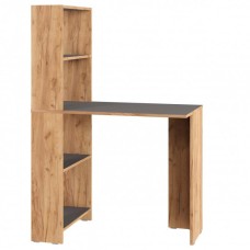 МЕБЕЛЬ-КОМПЛЕКС ЛАЙТ Стол-стеллаж рабочий Дуб золотой крафт/Серый шифер