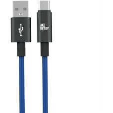 AKSBERRY (6900295580017) X163 Nylon silk USB-A - Type-C, синий
