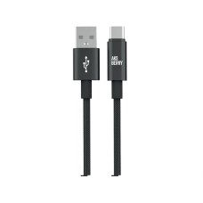 AKSBERRY (6900295590016) X163 Nylon silk USB-A - Type-C, черный