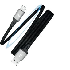 AKSBERRY (6900307930014) X164 Magnetic USB-A - Lightning, чёрный