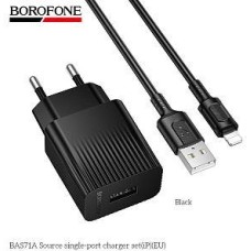BOROFONE (6941991122576) BAS71Ai 1USB 2.1A для Lightning 8-pin Black