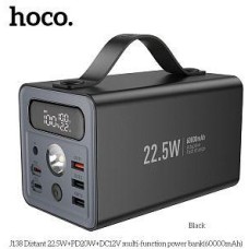 HOCO (6942007638524) J138 60000mAh 3USB+2Type-C+1DC 3.0A PD20W , черный