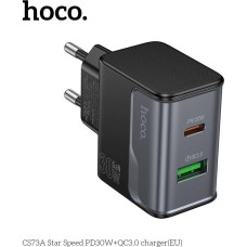 HOCO (6942007653787) CS73A 1USB+1Type-C 3.0A PD 30W+QC3.0 Midnight black