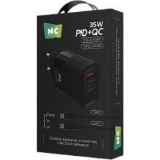MORE CHOICE (4620202555601) NC82a 1USB+1Type-C 3.0A PD 35W+QC3.0 для Type-C Type-C Black