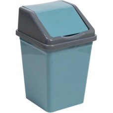 VIOLET с подвижной крышкой 16л квадратное (бирюзово-синий/серый) 941655 VIOLET с подвижной крышкой 16л квадратное (бирюзово-синий/серый) 941655