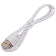 PERFEO (U4027) ELASTIC USB A вилка - Micro USB вилка, 2.4A, белый, силикон, длина 1 м