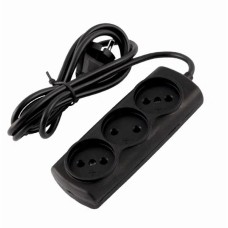 РАДИСТ (2723) б/з 1,5м, 3 розетки, черный РАДИСТ (2723) б/з 1,5м, 3 розетки, черный