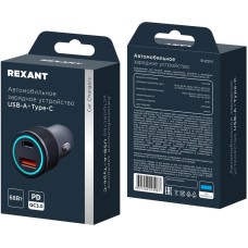 REXANT (16-0244) АЗУ 2 порта (USB-C PD + USB-C PD) , черный REXANT (16-0244) АЗУ 2 порта (USB-C PD + USB-C PD) , черный