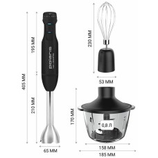 POLARIS Блендер ручной PHB 1510GL Silent черный POLARIS Блендер ручной PHB 1510GL Silent черный