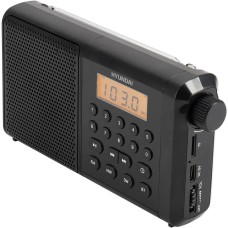 HYUNDAI Радиоприемник портативный H-PSR115 черный USB microSD