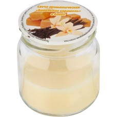 ВОЛШЕБНАЯ СТРАНА Свеча ароматическая Ванильная карамель в банке (105746)