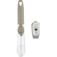 РЫЖИЙ КОТ Щетка для посуды KB-06 с отделением для моющего средства и дозатором (104463)