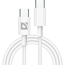 DEFENDER (87507) USB кабель F182 TypeC-TypeC 1м, 30 Вт, PD,TPE,белый