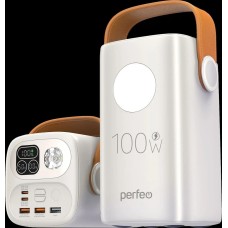 PERFEO (PF_E2293) MOON 100W 60000 mAh/LED дисплей, белый