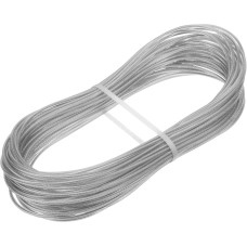 СИБРТЕХ Трос металлополимерный прозрачный ПР-2.5, толщина 2.5 мм, моток 20 метров 47627