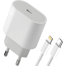 DEFENDER (83223) UPA-121 20W, USB C, Lightning, белый