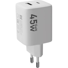 DEFENDER (83245) UPA-145 45W, USB A+C, белый