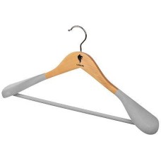 LEONORD Вешалка деревянная с широкими плечами, флокированная, светлое дерево (107884) LEONORD Вешалка деревянная с широкими плечами, флокированная, светлое дерево (107884)