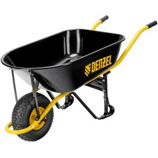 DENZEL Тачка строительная, усиленная, объем 130 л, 230 кг, колесо 15х6.00-6 689965