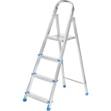 СИБРТЕХ Стремянка, 4 ступени, стальная, оцинкованная 97836