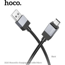 HOCO (6942007646789) X110m для micro USB , 1 м, Black