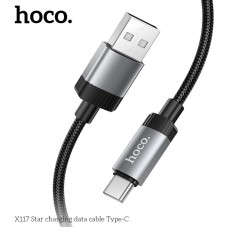 HOCO (6942007652568) X117a ,для Type-C, 1 м, Black