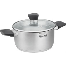 RONDELL Strike Grey Ultra RDS-1947 2л. d=18см (с крышкой) стальной RONDELL Strike Grey Ultra RDS-1947 2л. d=18см (с крышкой) стальной