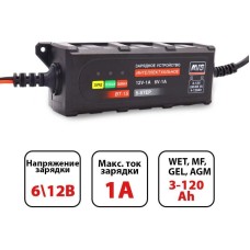 AVS BT-1S для автомобильного аккумулятора (1A, 20W) 6/12V