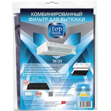 TOP HOUSE Комбинированный фильтр для кухонной вытяжки TH CFI ( жиропоглощающий с индикатором + угольный), 57х47 см