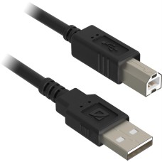 DEFENDER (87012) USB 2.0 AM-BM 30AWG, никель, 3м DEFENDER (87012) USB 2.0 AM-BM 30AWG, никель, 3м
