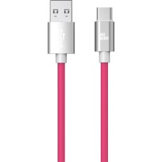 AKSBERRY (6900327610019) X165 Liquid silicone USB A -Type-C, розовый