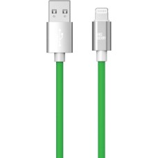 AKSBERRY (6900327640016) X165 Liquid silicone USB A -Lightning, зеленый