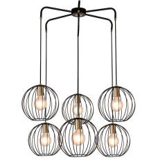 ESCADA 10176/6 E27*60W Black/Brass