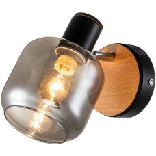 ESCADA 10177/1A E14*40W Black/Chrome/Wood ESCADA 10177/1A E14*40W Black/Chrome/Wood